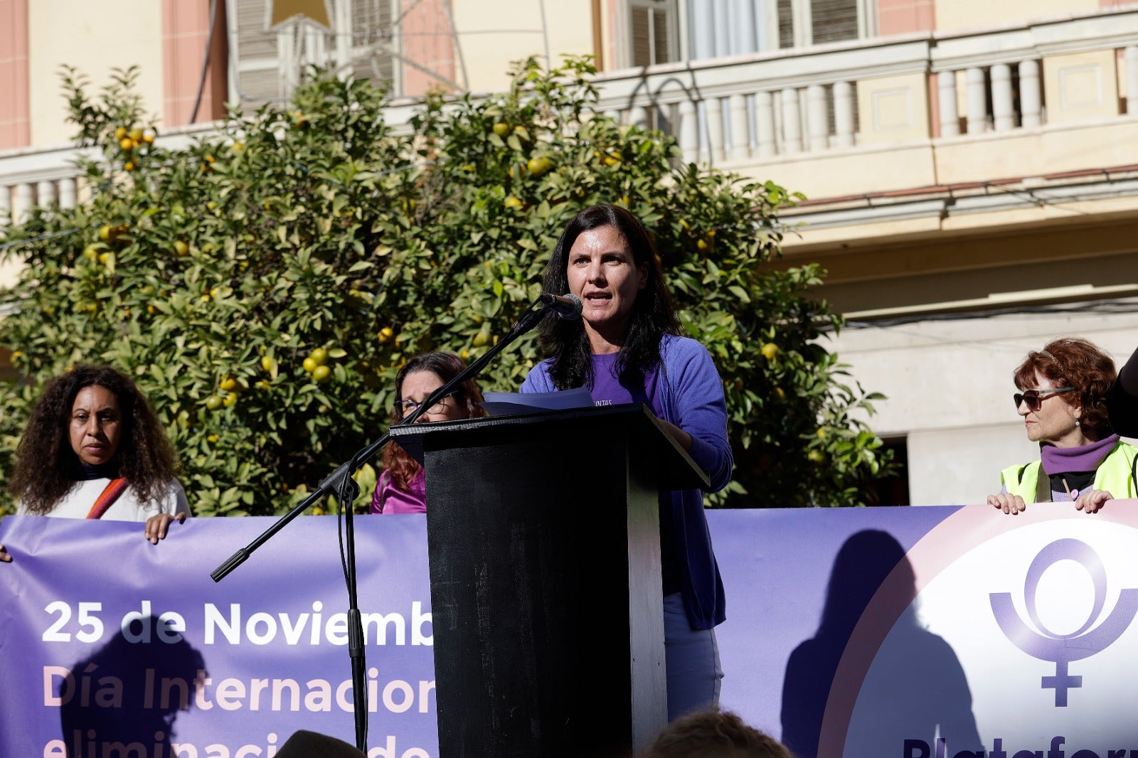 Unas 3.000 personas participan en la manifestación del 25N en Málaga