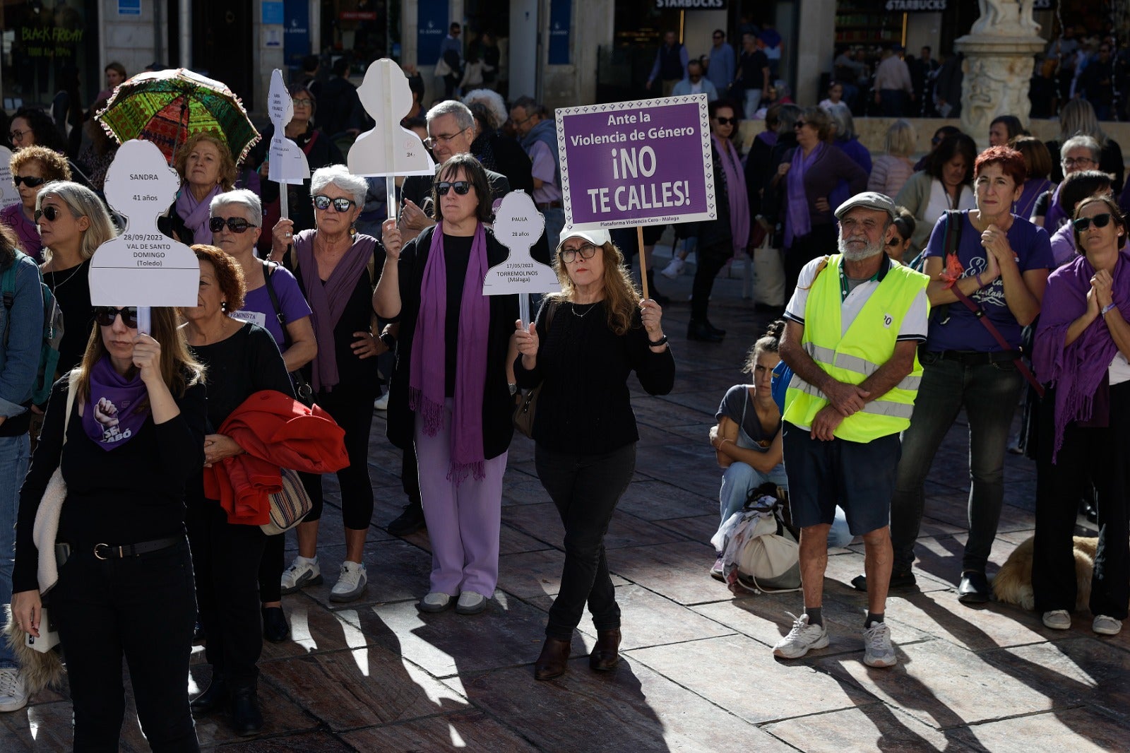 Unas 3.000 personas participan en la manifestación del 25N en Málaga