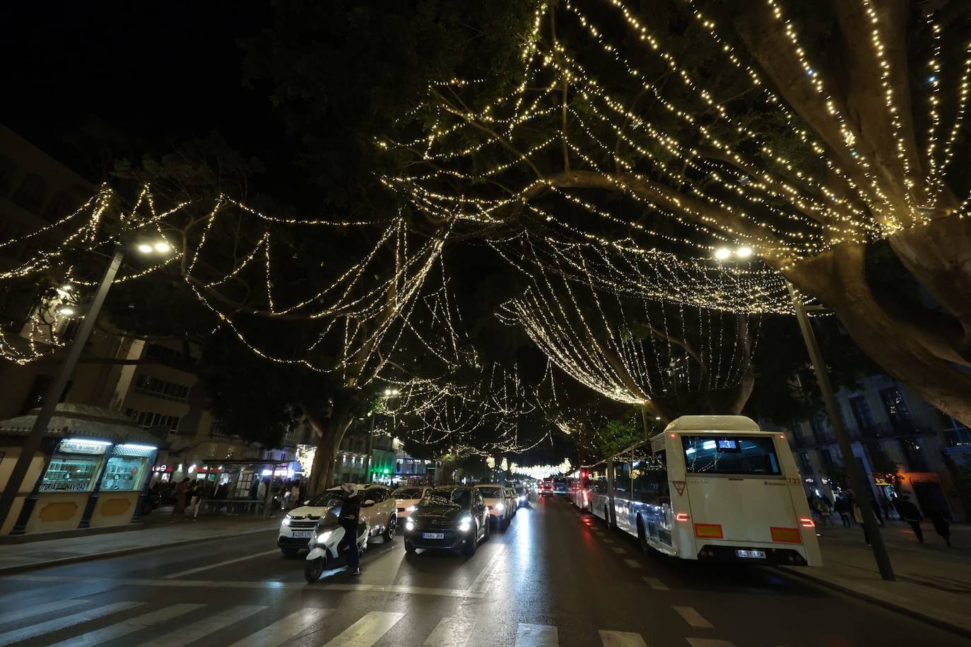 Málaga inaugura su alumbrado de Navidad 2023