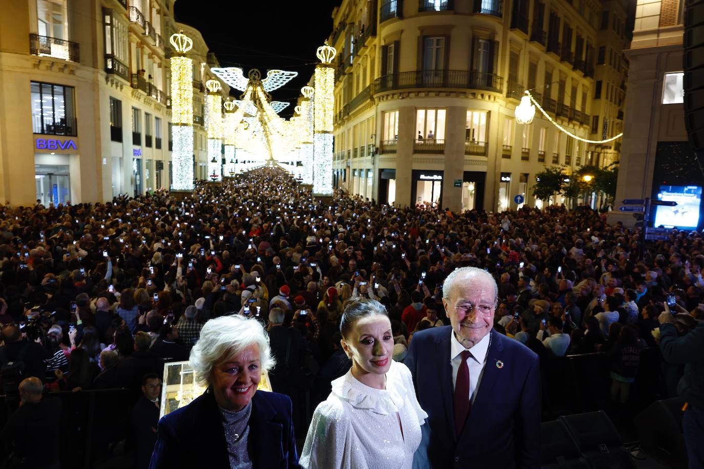 Málaga inaugura su alumbrado de Navidad 2023