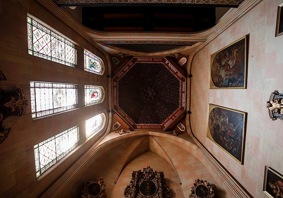 Techo de la capilla, que va a ser restaurada.