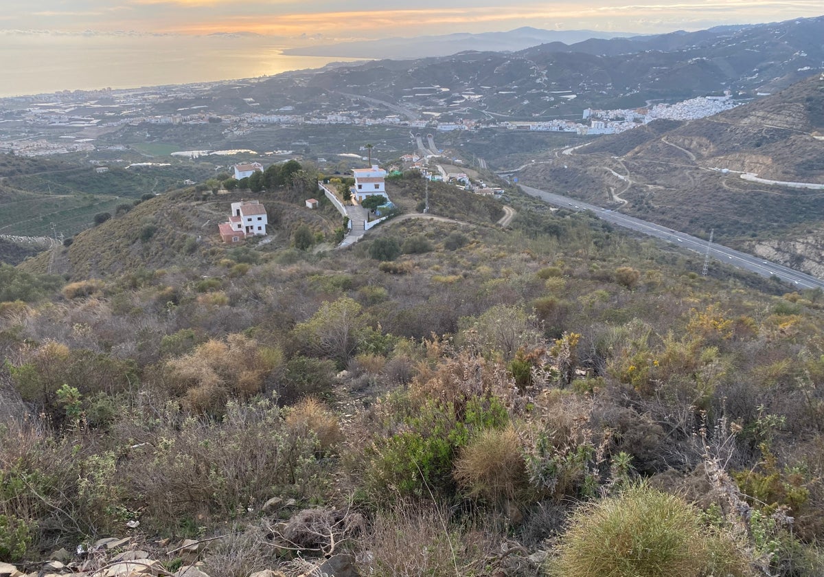 Vista panorámica del casco urbano torroxeño desde la zona de las antenas de Calaceite.