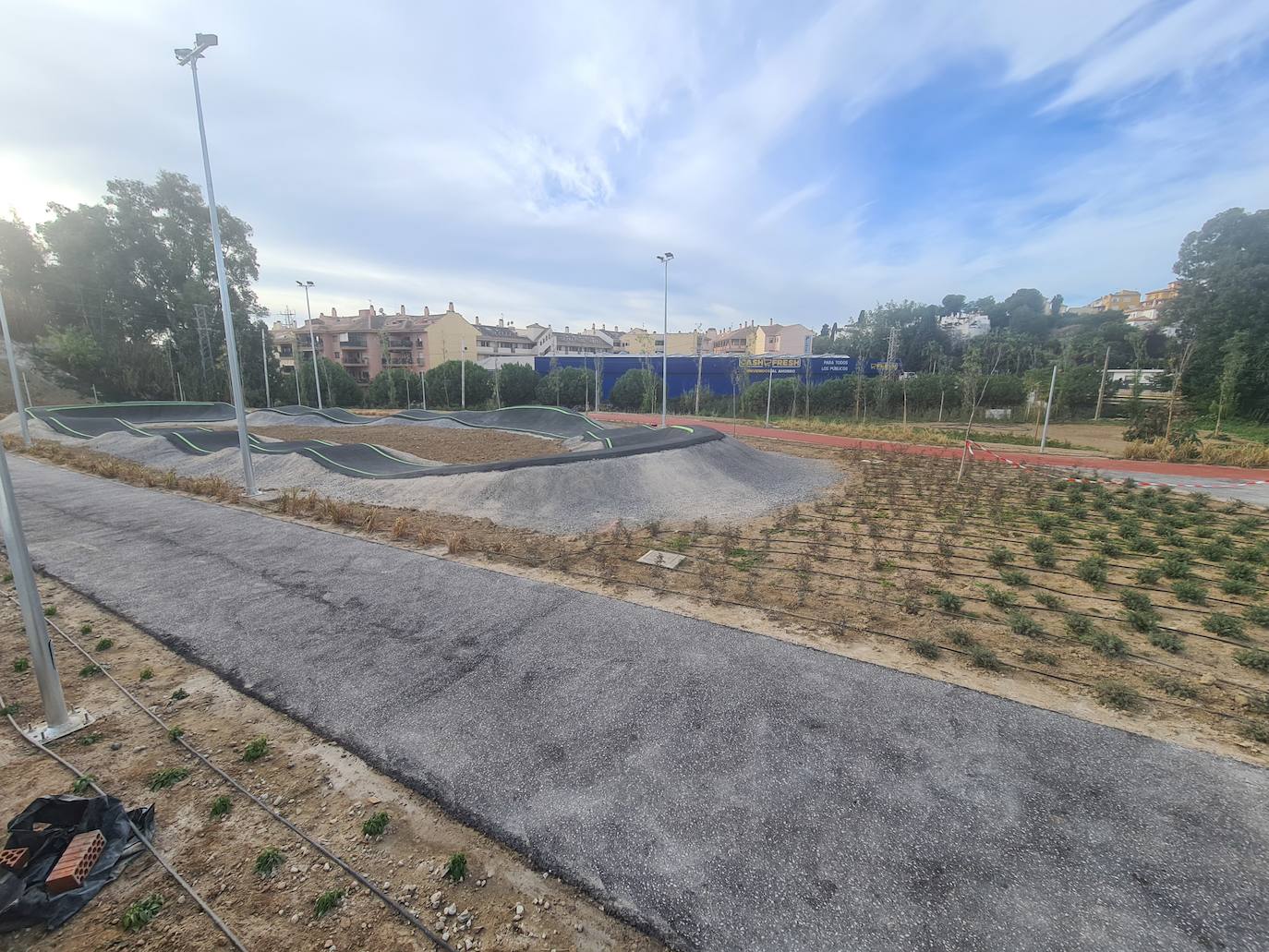 Así avanza el nuevo parque de La Loma en Fuengirola