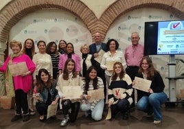 Imagen de los voluntarios reconocidos en los 'Premios Solidarios'.