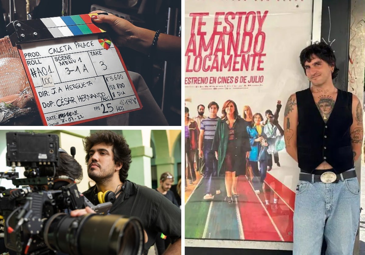 Rodaje de 'Caleta Palace' y los nominados por 'Te estoy amando locamente', el director Alejandro Marín y el actor La Dani.