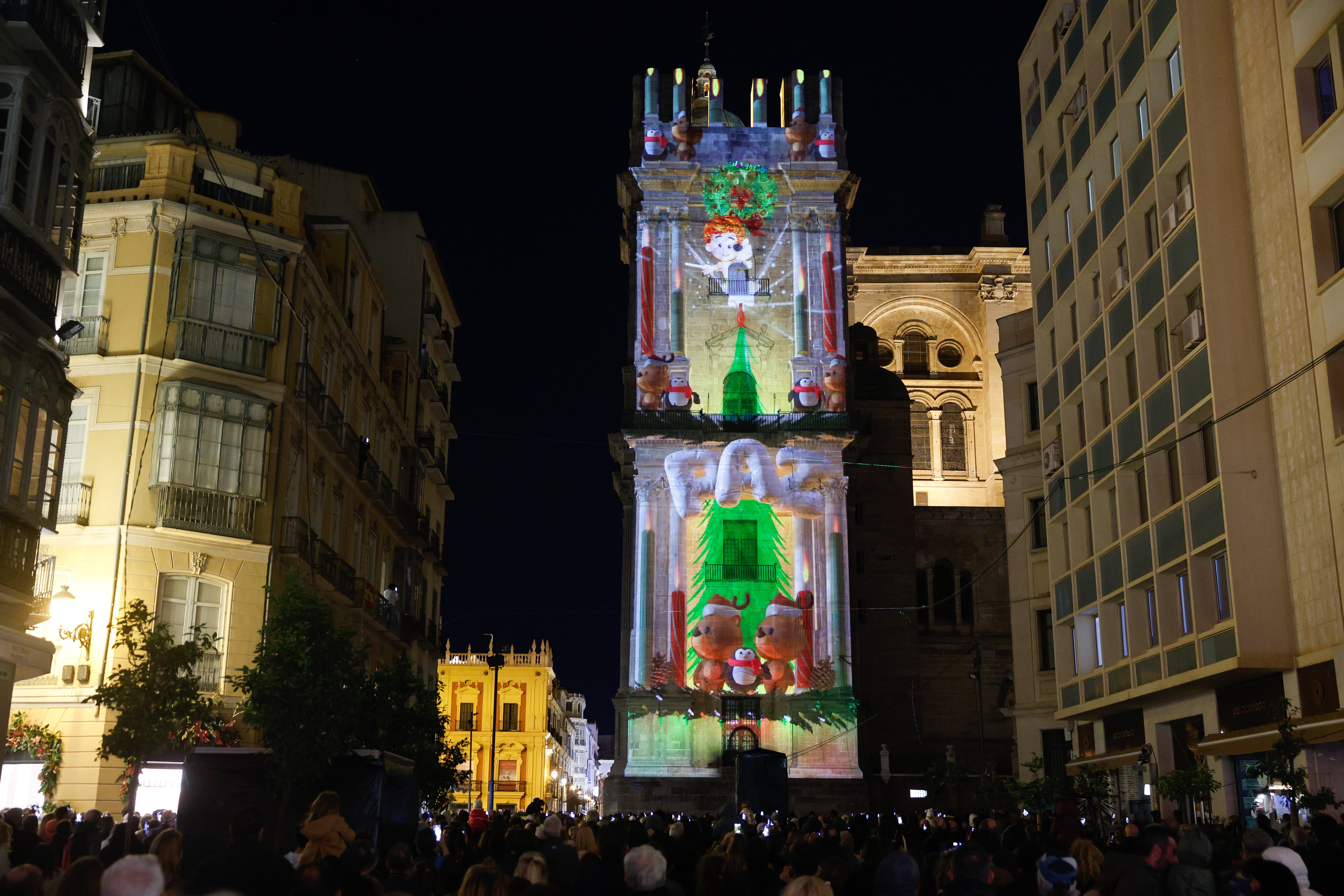 Así es el videomapping y la iluminación de la Catedral de Málaga