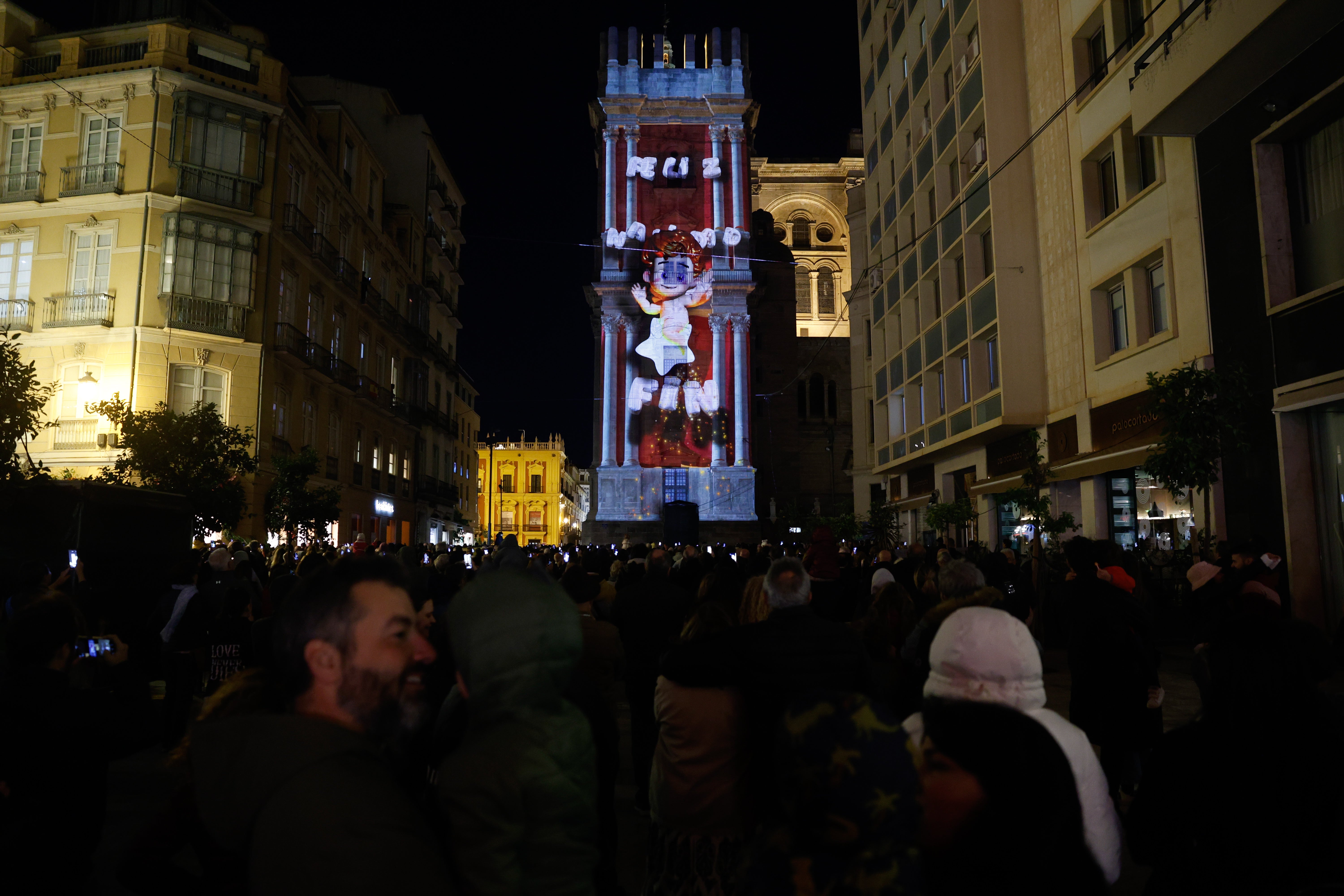 Así es el videomapping y la iluminación de la Catedral de Málaga