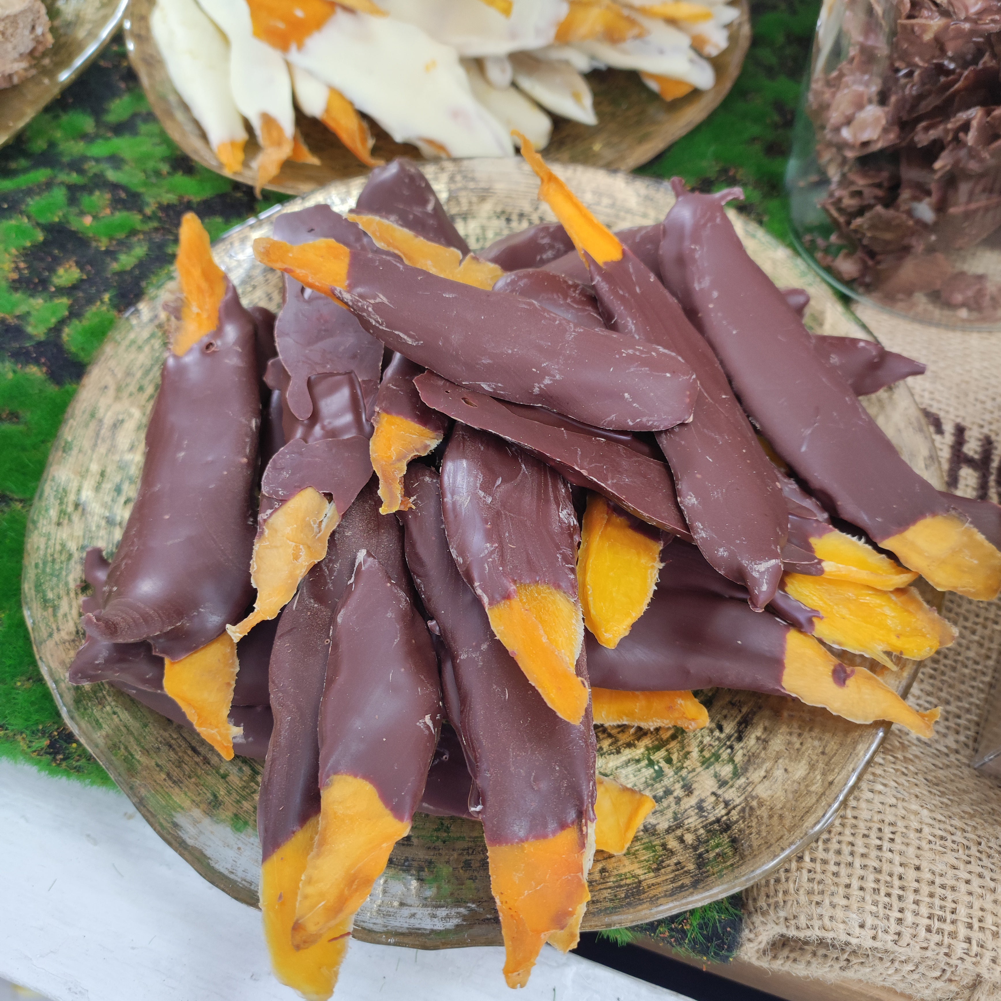 Chocolate con mango de la Axarquía de Maychoco