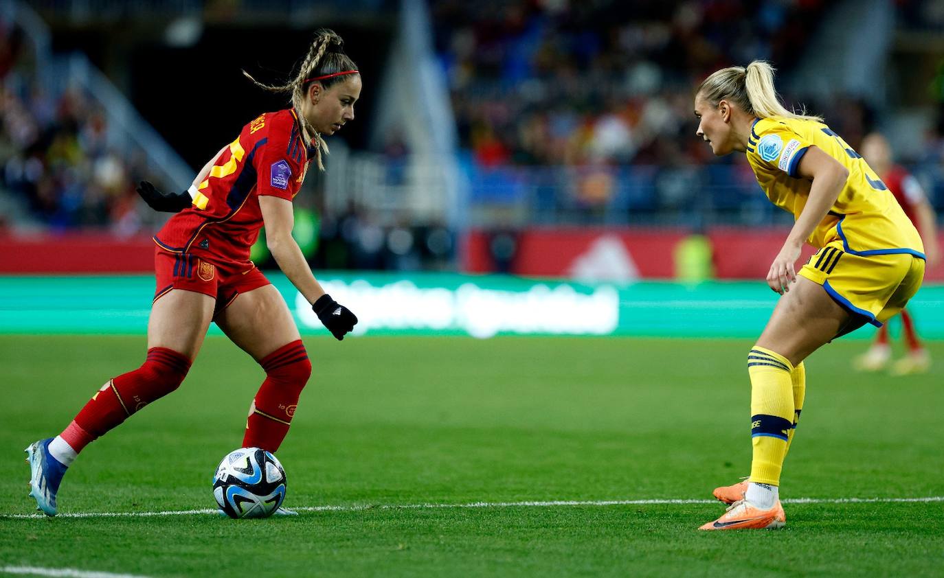 El España- Suecia en La Rosaleda, en imágenes