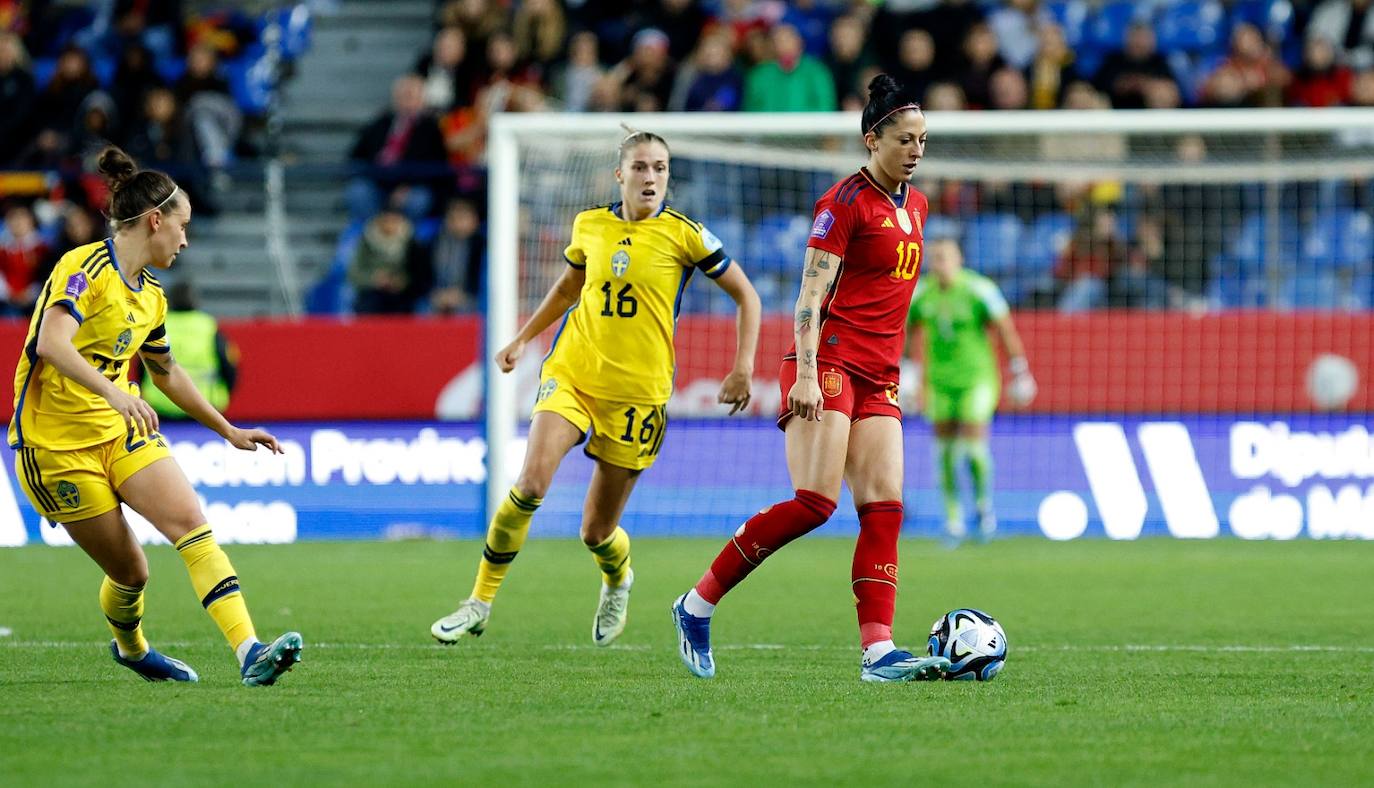 El España- Suecia en La Rosaleda, en imágenes