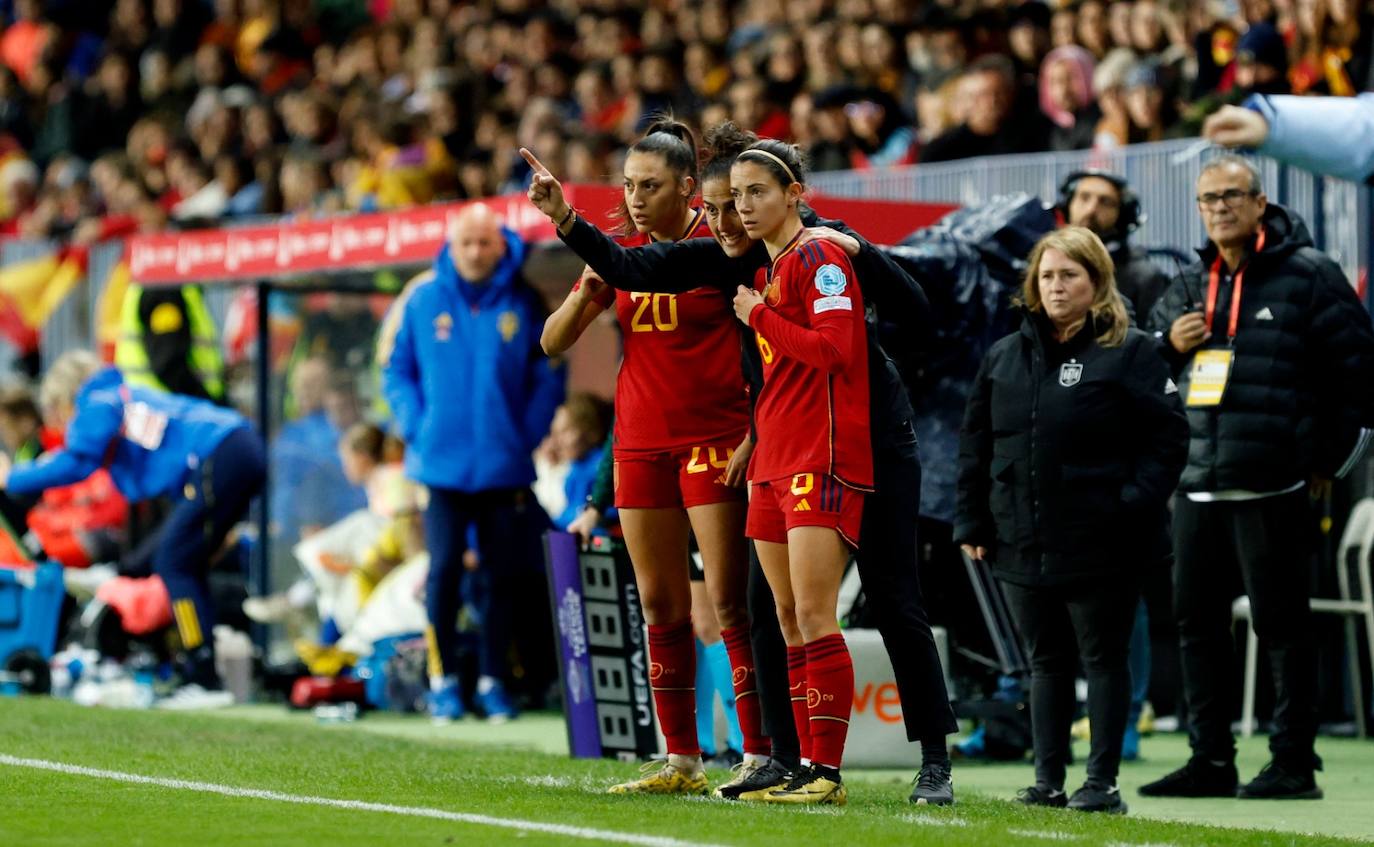 El España- Suecia en La Rosaleda, en imágenes