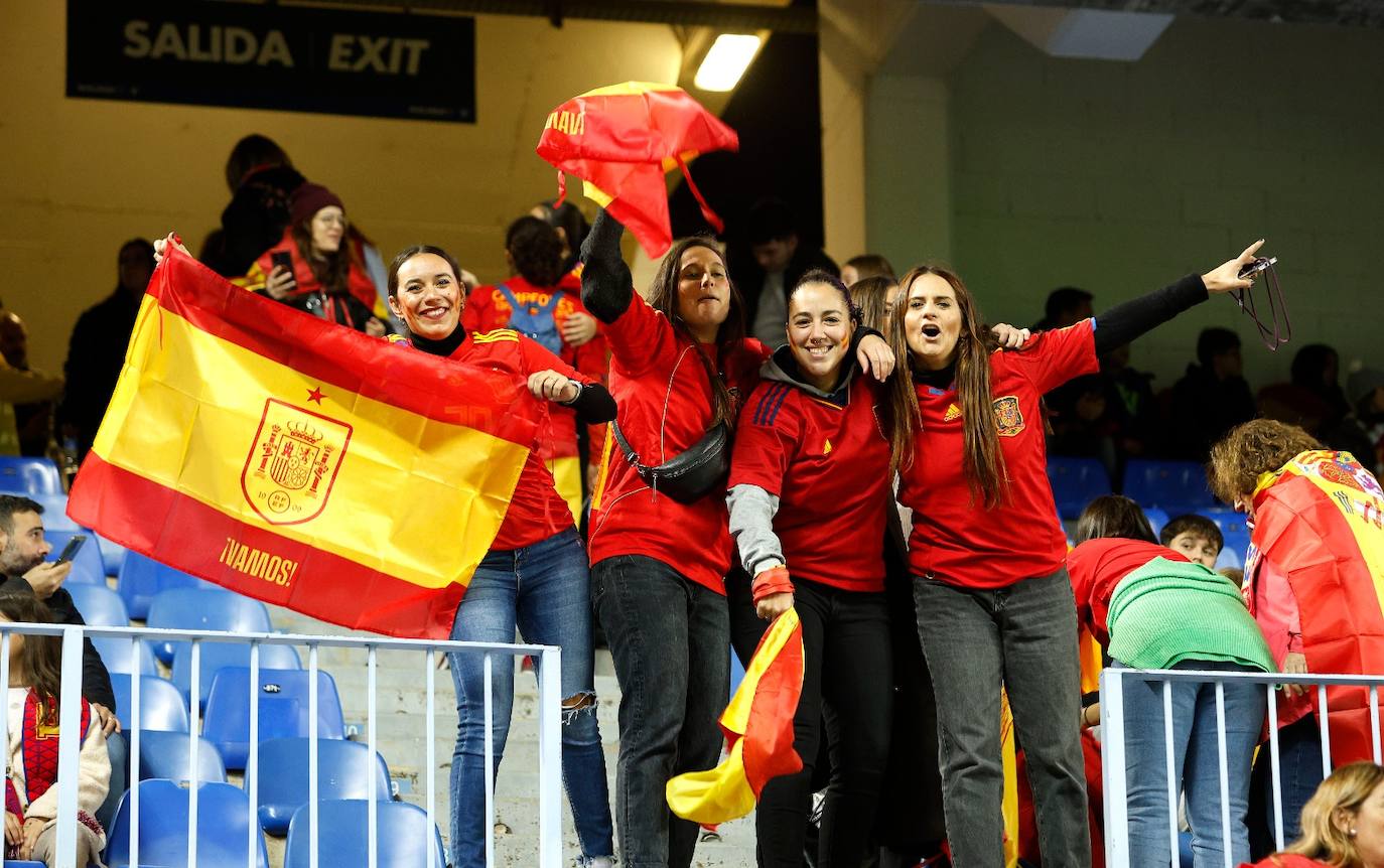 El España- Suecia en La Rosaleda, en imágenes