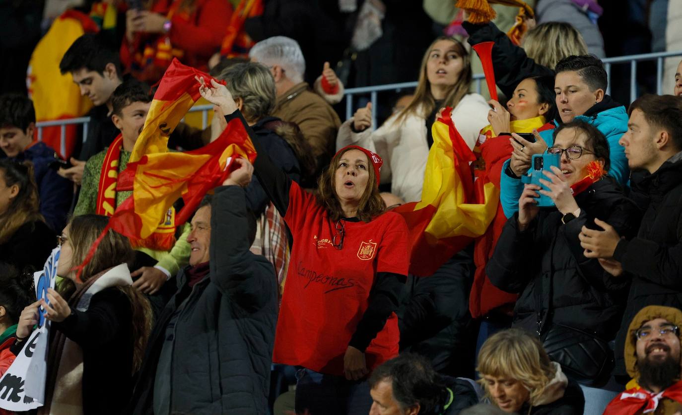 El España- Suecia en La Rosaleda, en imágenes