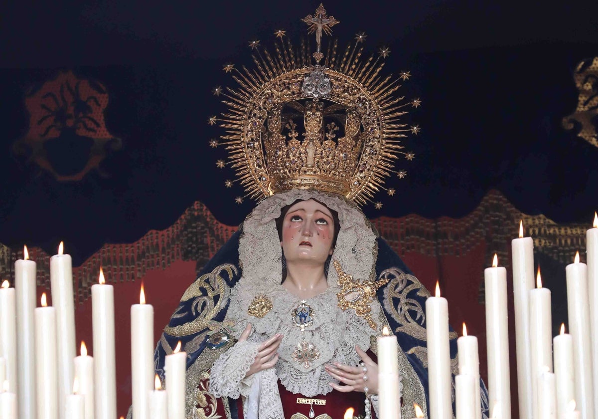 La Virgen de la Inmaculada Concepción, de la Archicofradía del Huerto.