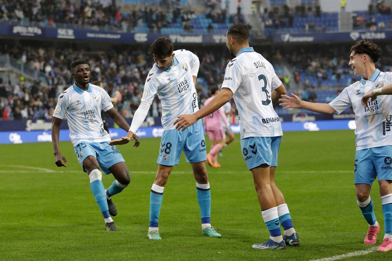 El Málaga-Eldense de la Copa del Rey, en imágenes