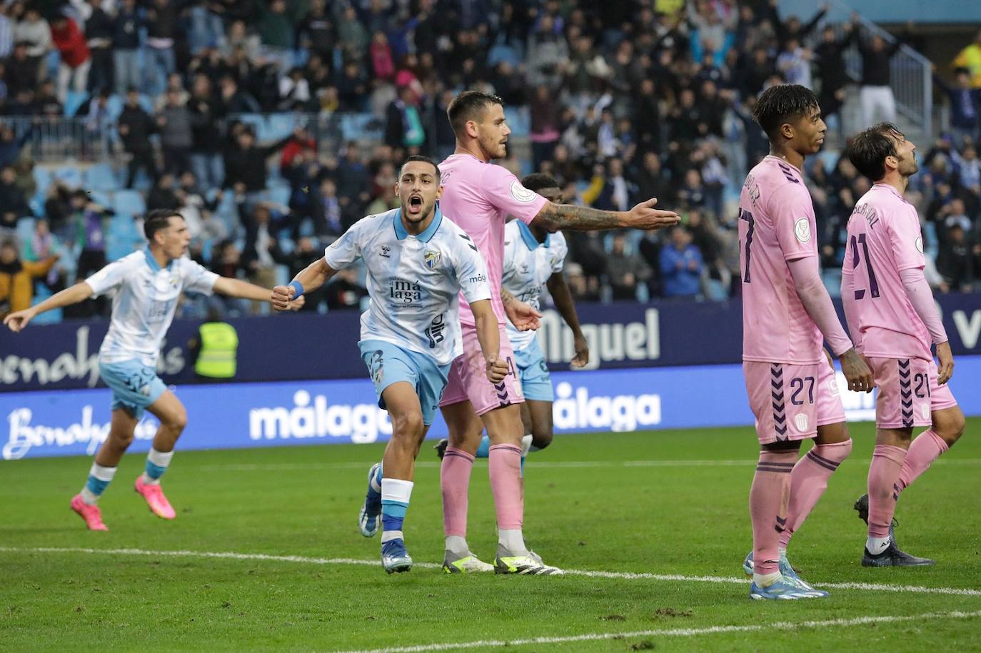 El Málaga-Eldense de la Copa del Rey, en imágenes