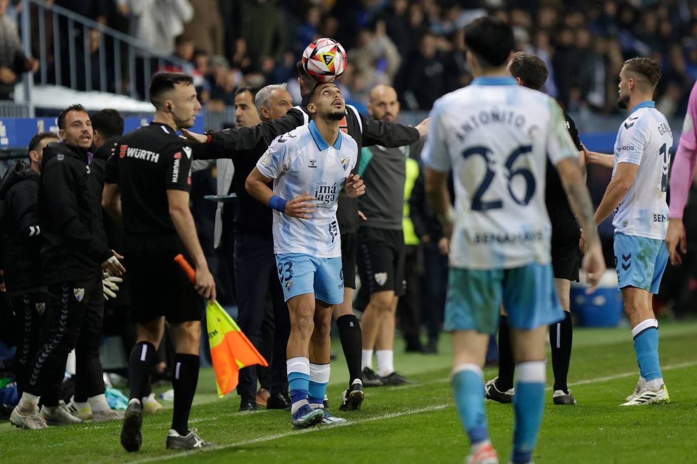 El Málaga-Eldense de la Copa del Rey, en imágenes