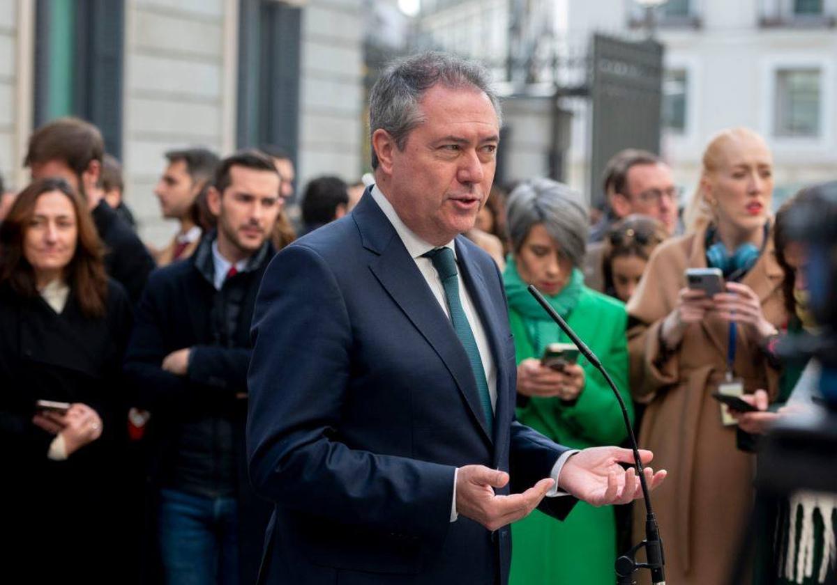 El secretario general de PSOE de Andalucía, Juan Espadas.