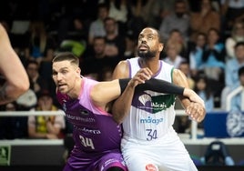 Will Thomas y Maric, durante el Andorra-Unicaja del sábado.