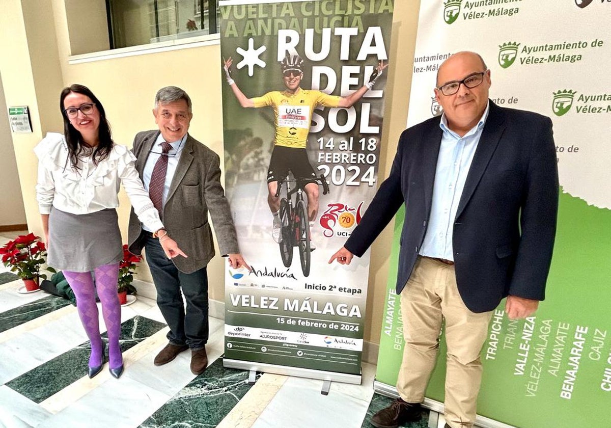 Acto de presentación de la prueba deportiva, este miércoles en el Ayuntamiento veleño.