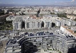 Vista panorámica de Málaga.