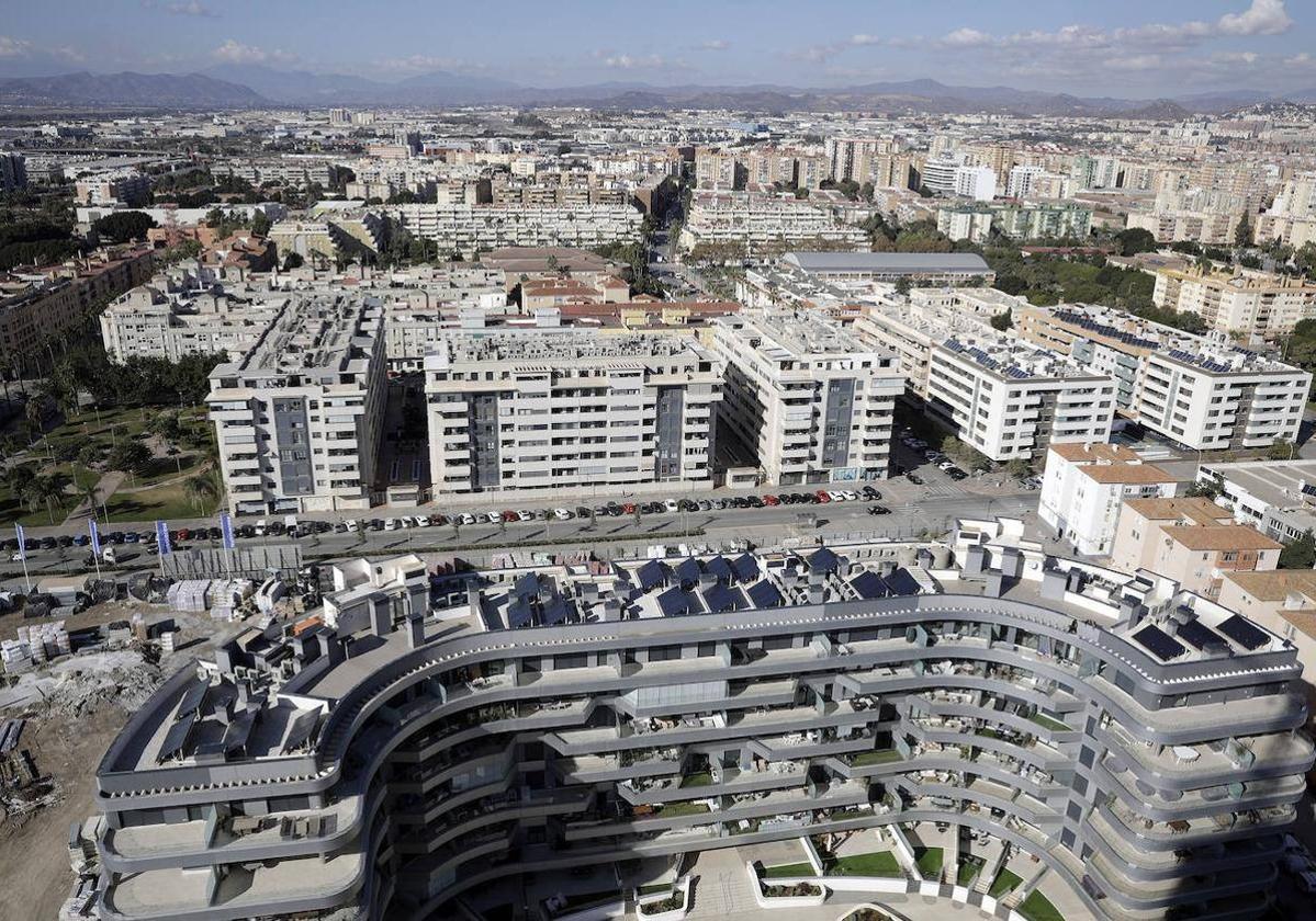 Vista panorámica de Málaga.