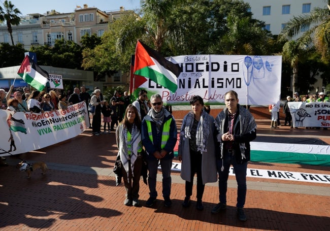 Toni Valero, junto a Toni Morillas, Hatem Abdul Kader y Eva Nieto.