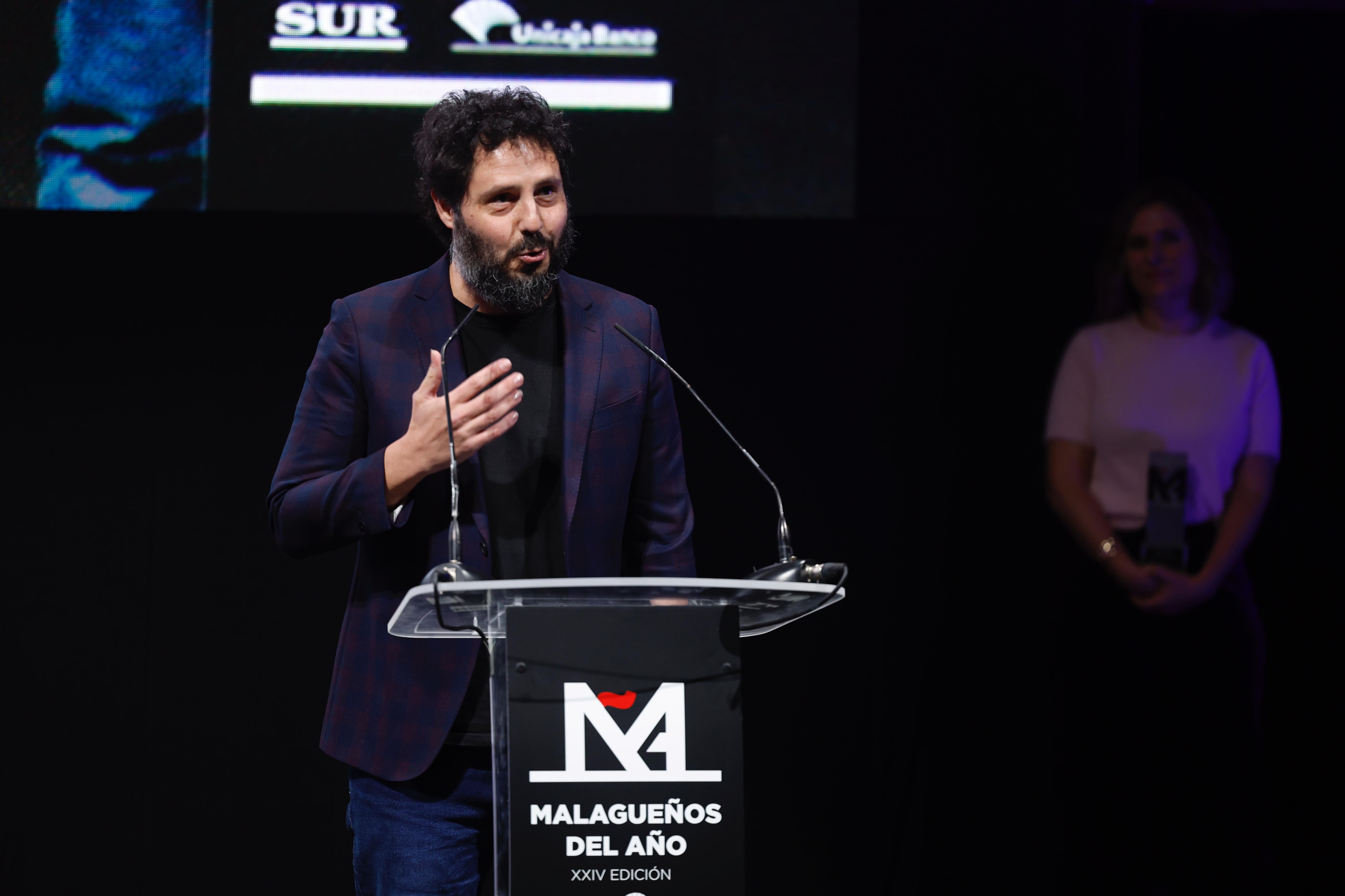 El Kanka, durante su discurso.