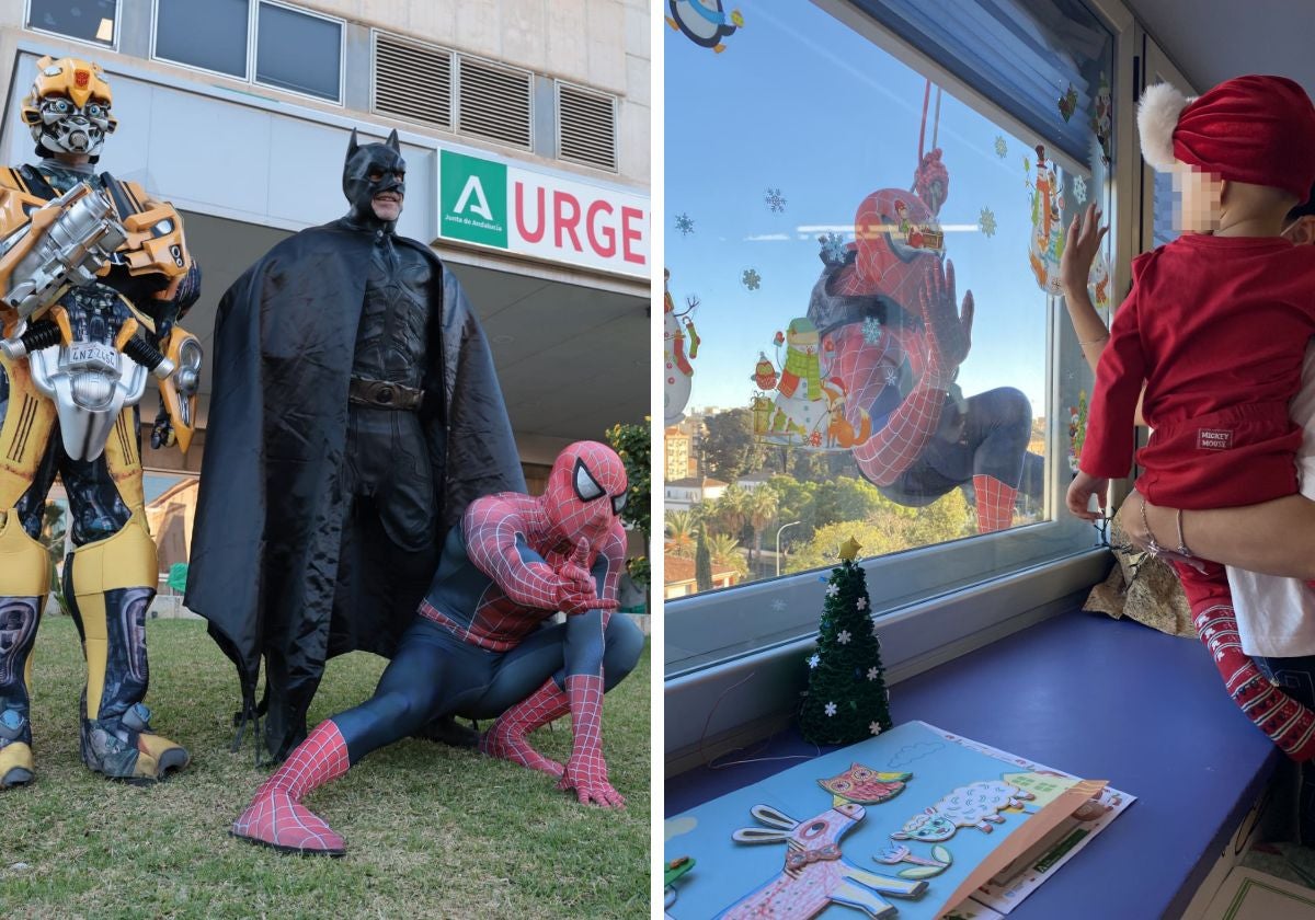 Imagen de los personajes que han visitado a los niños.