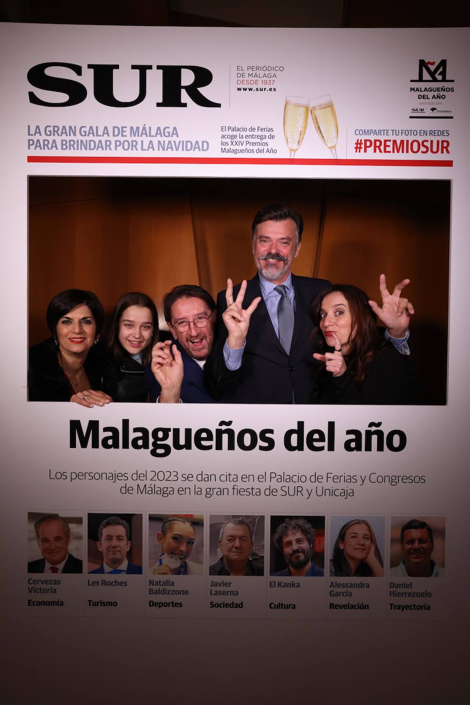 Las portadas de los invitados a los Premios Malagueños del Año 2023