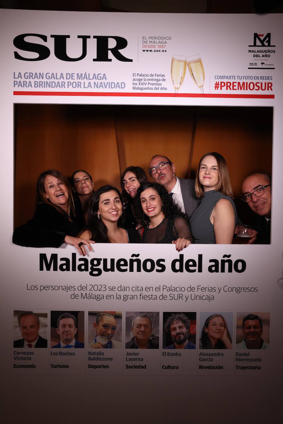 Las portadas de los invitados a los Premios Malagueños del Año 2023