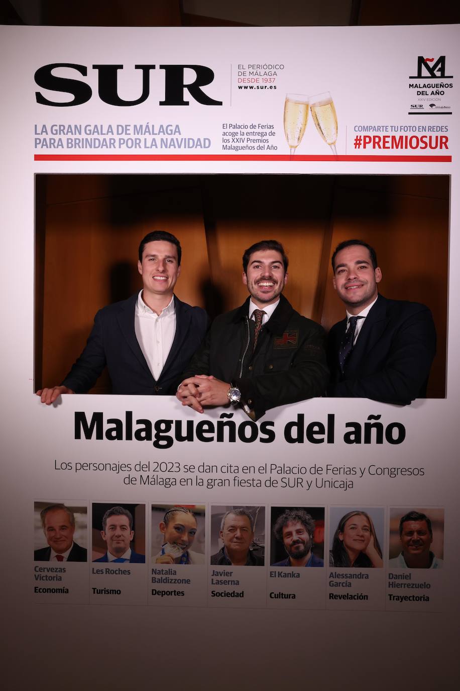 Las portadas de los invitados a los Premios Malagueños del Año 2023