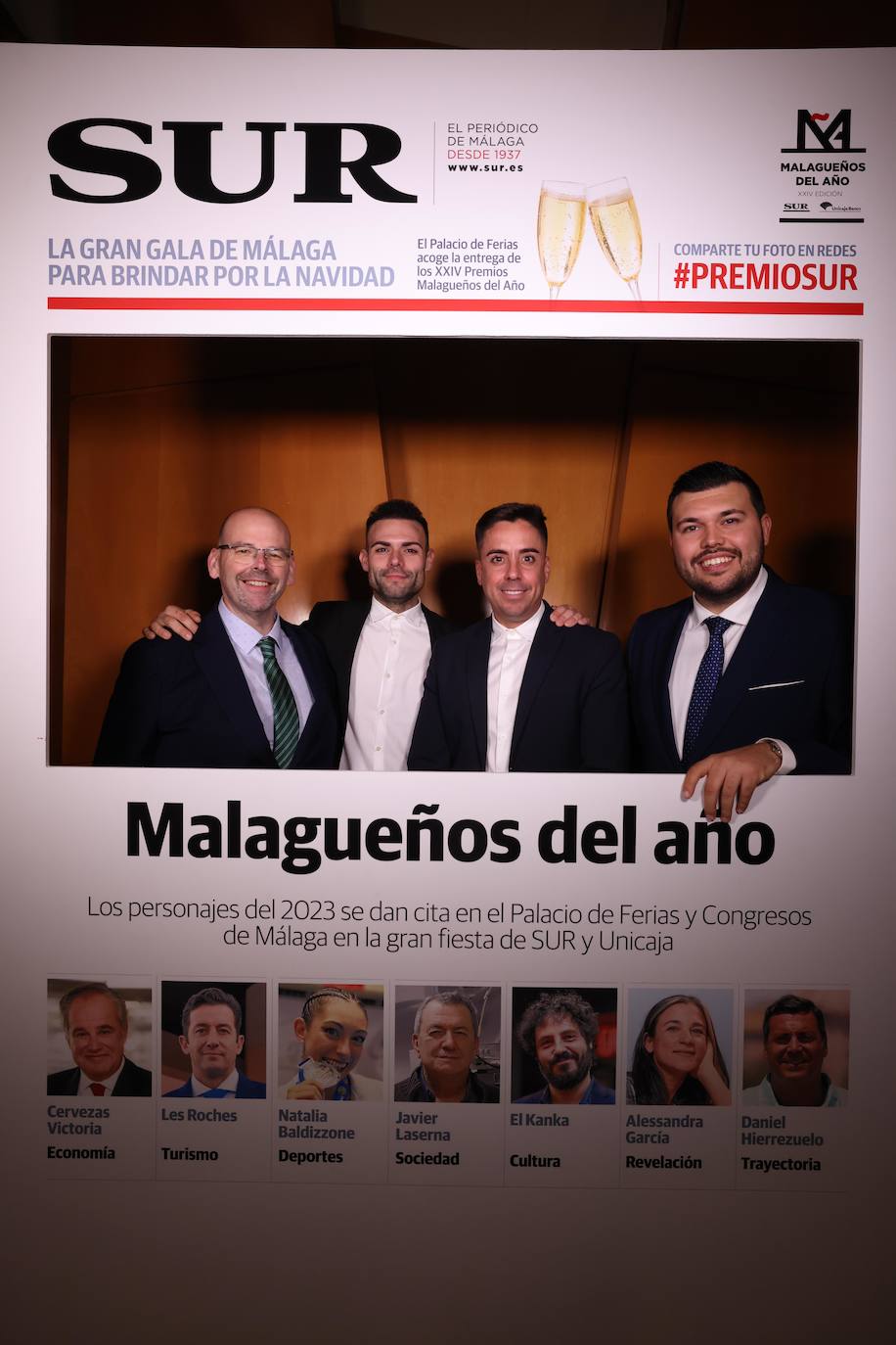 Las portadas de los invitados a los Premios Malagueños del Año 2023