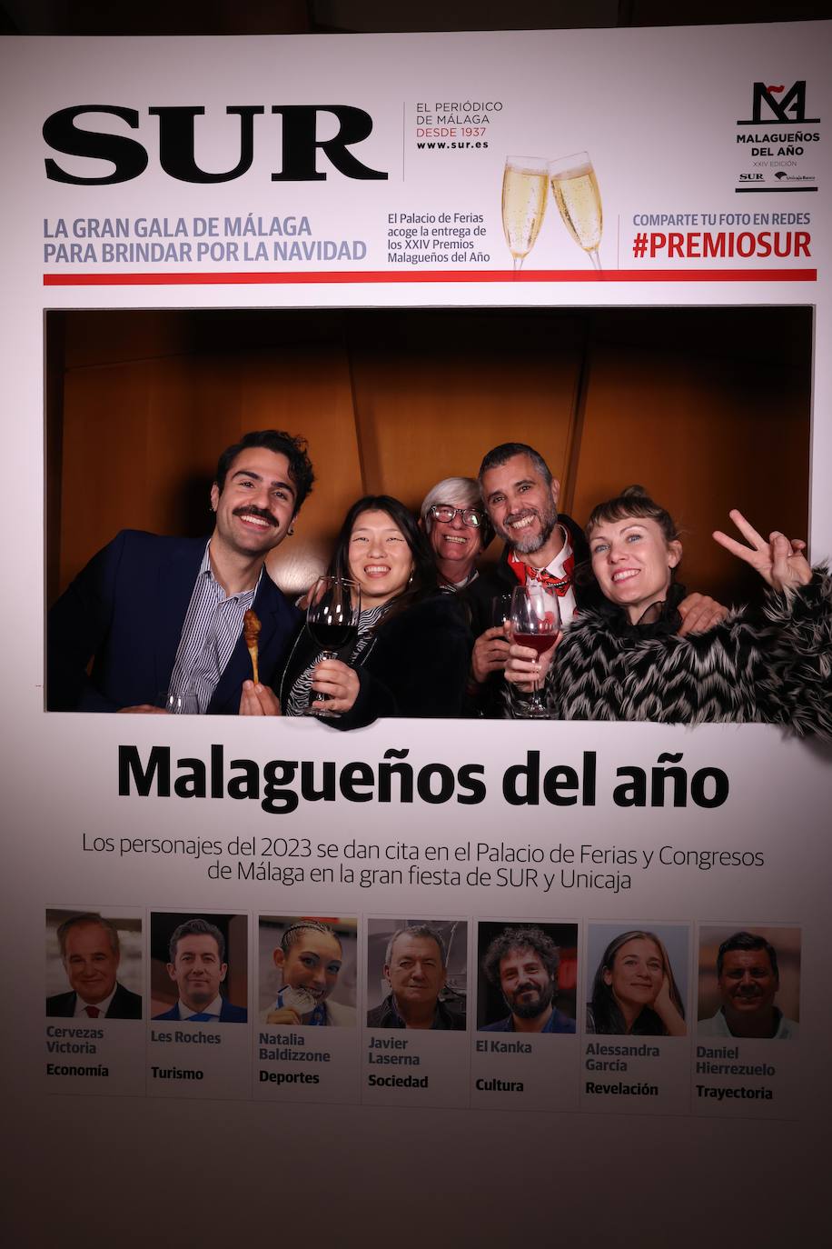 Las portadas de los invitados a los Premios Malagueños del Año 2023