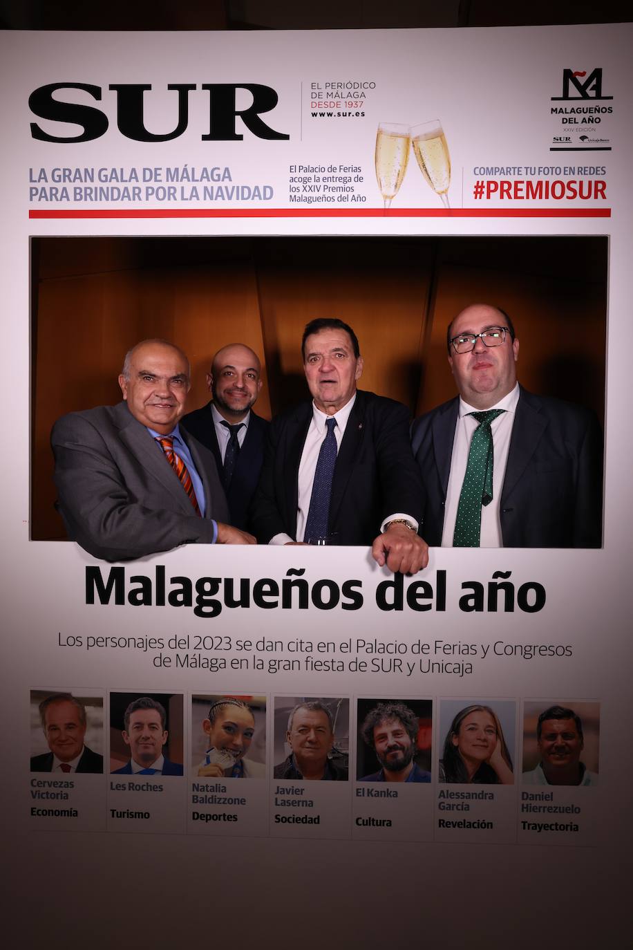 Las portadas de los invitados a los Premios Malagueños del Año 2023