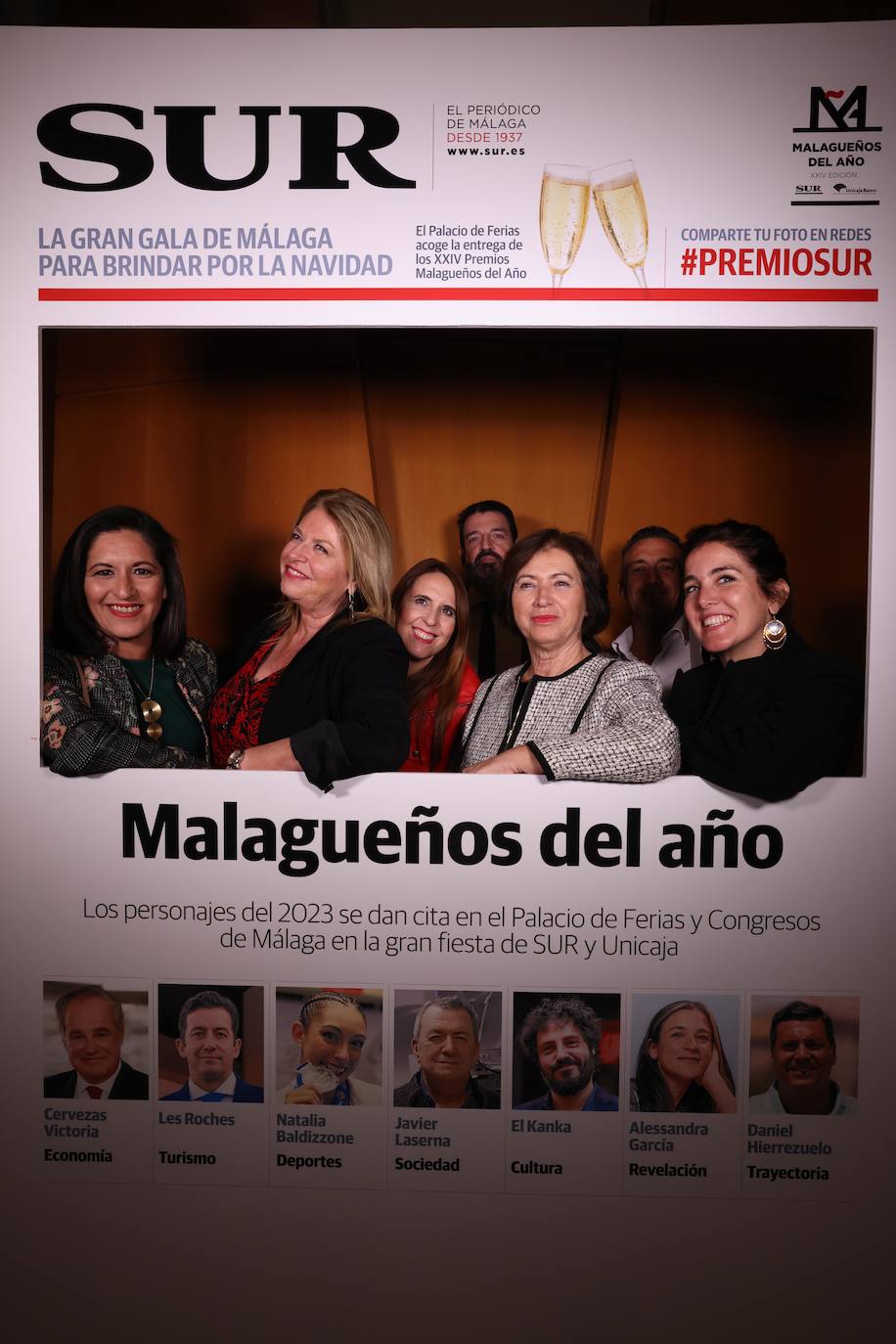 Las portadas de los invitados a los Premios Malagueños del Año 2023