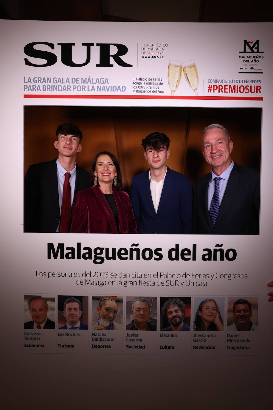 Las portadas de los invitados a los Premios Malagueños del Año 2023