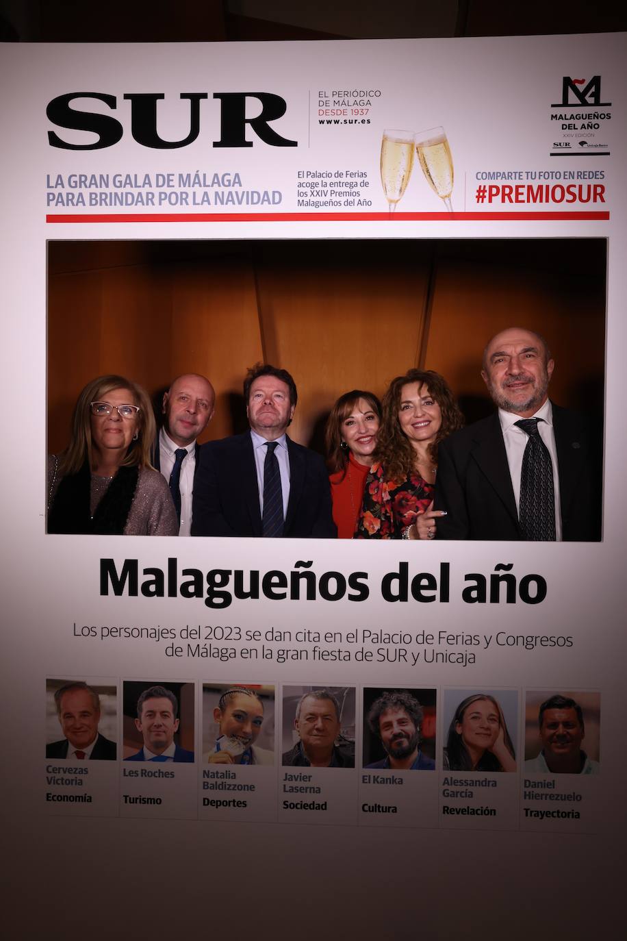 Las portadas de los invitados a los Premios Malagueños del Año 2023