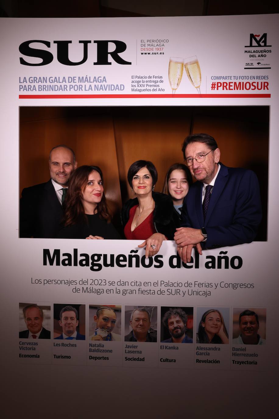 Las portadas de los invitados a los Premios Malagueños del Año 2023