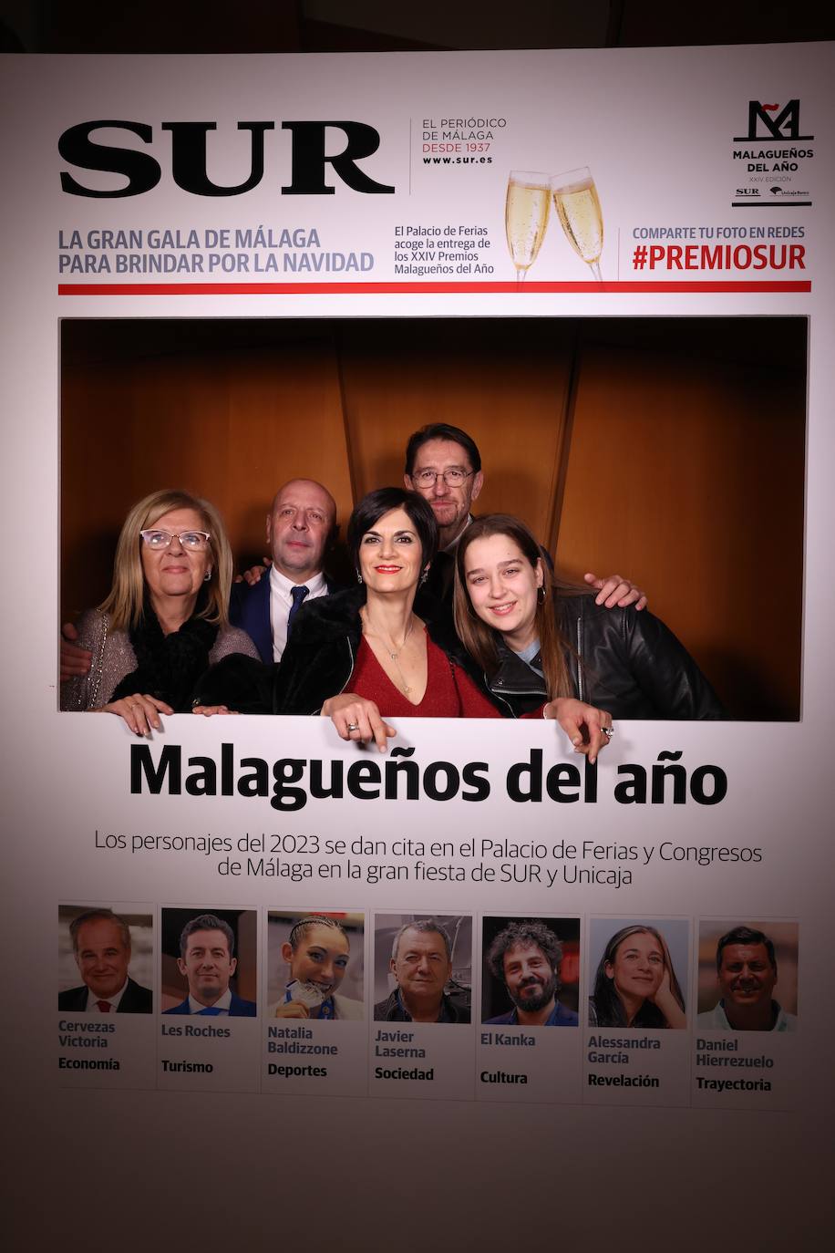 Las portadas de los invitados a los Premios Malagueños del Año 2023