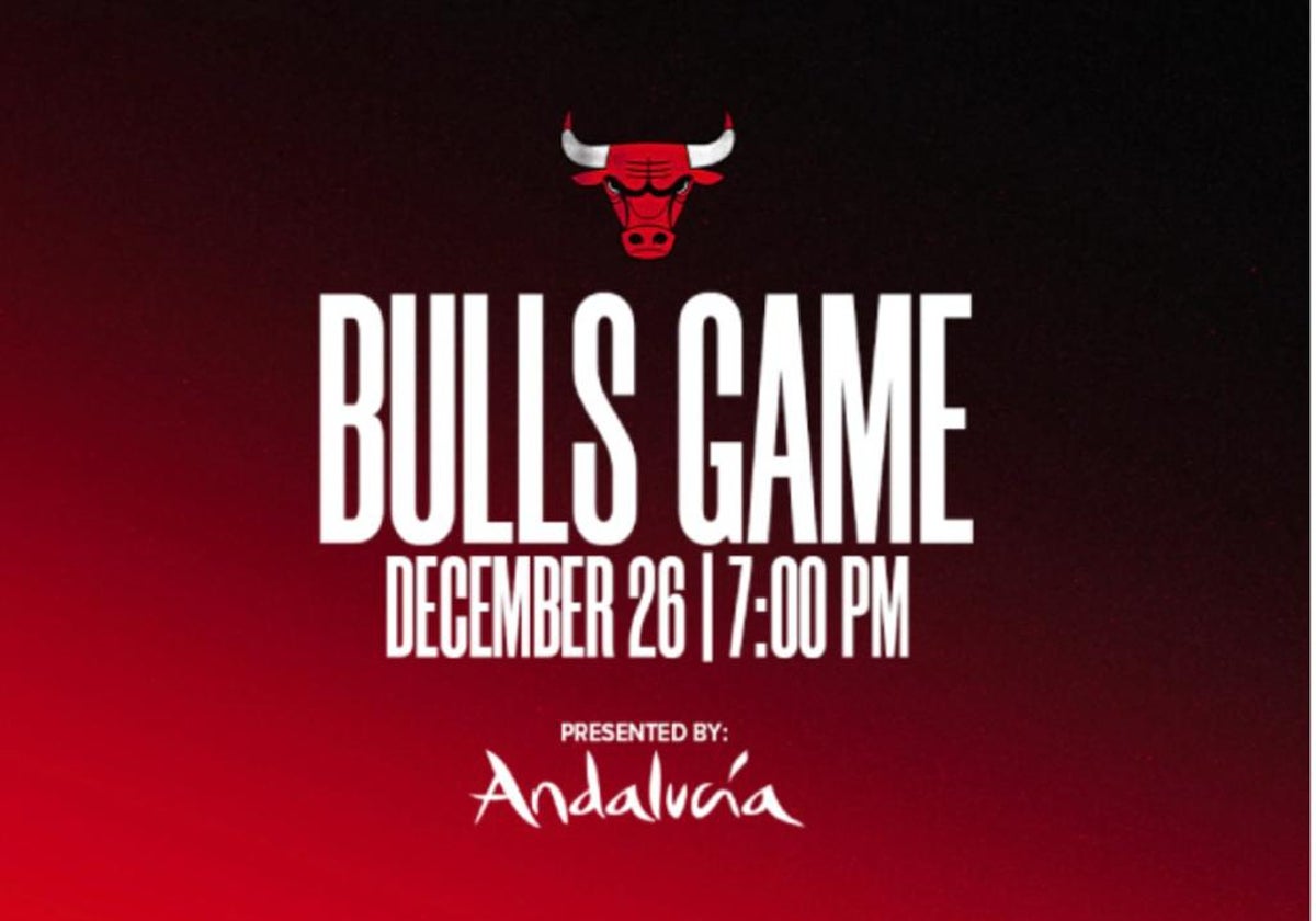 Cartel de la promoción de Andalucía con los Bulls Game.