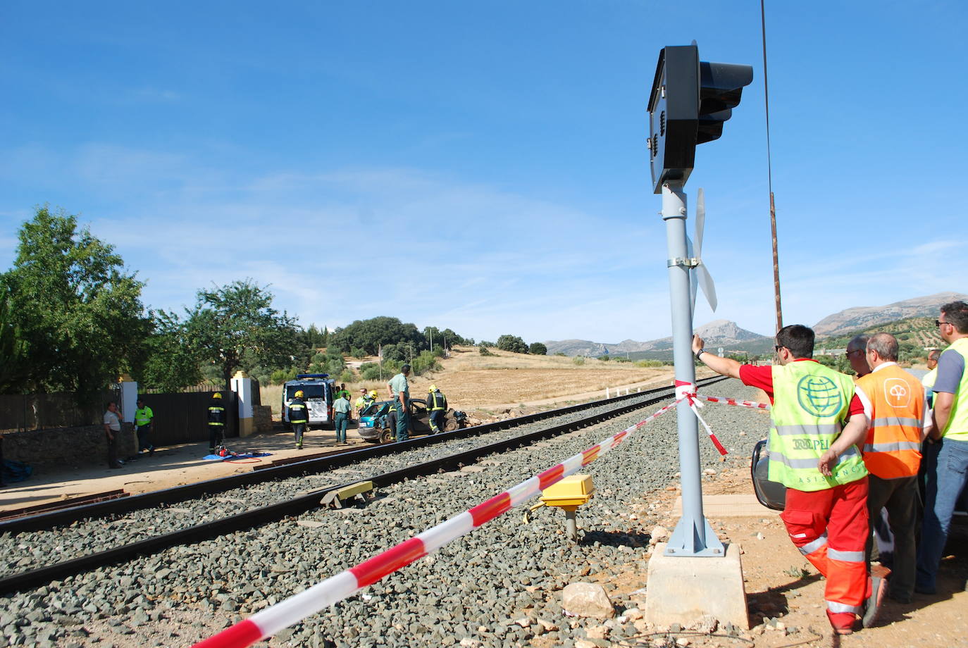 Un conductor fallecido en un paso a nivel en Ronda, en 2009