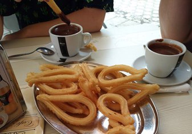 Churros Café Madrid.