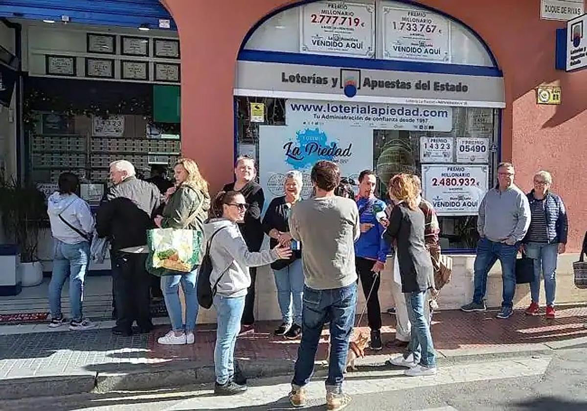 ¿Nuevo millonario en Málaga? La administración La Piedad reparte el Millón del Euromillones