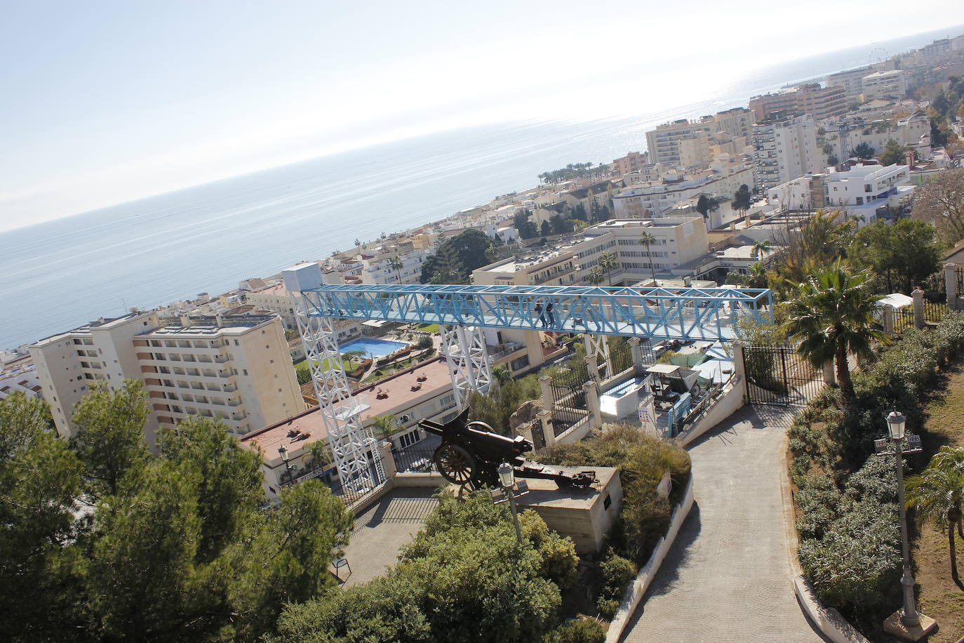 Nuevo atractivo en el Parque de La Batería de Torremolinos: un ascensor panorámico de 28,8 metros