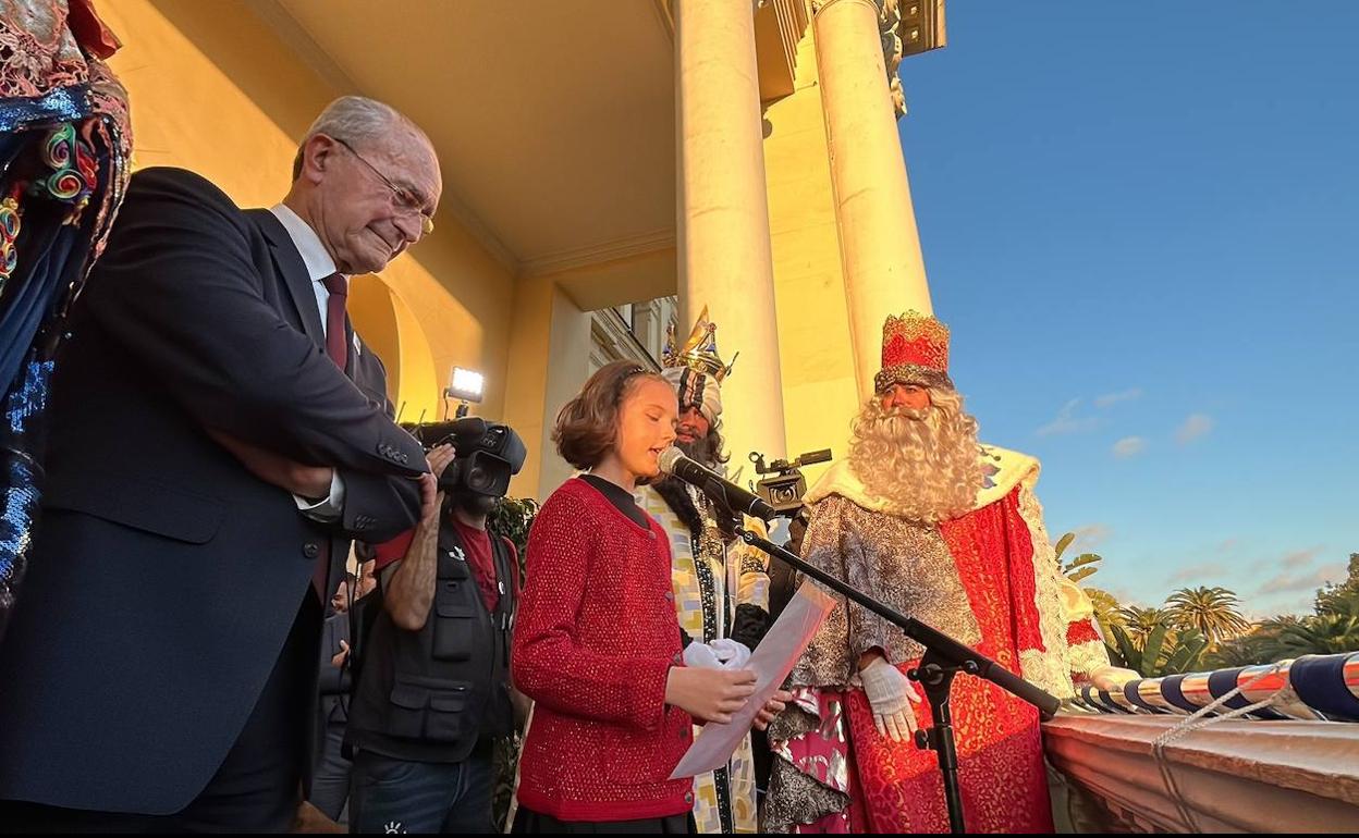 Carta íntegra a los Reyes Magos de Olga Sánchez Ruiz en representación de los niños y niñas de Málaga