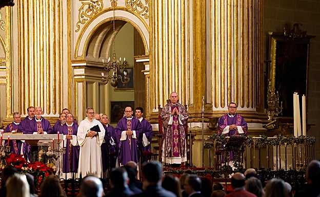 Un momento de la celebración de la misa.