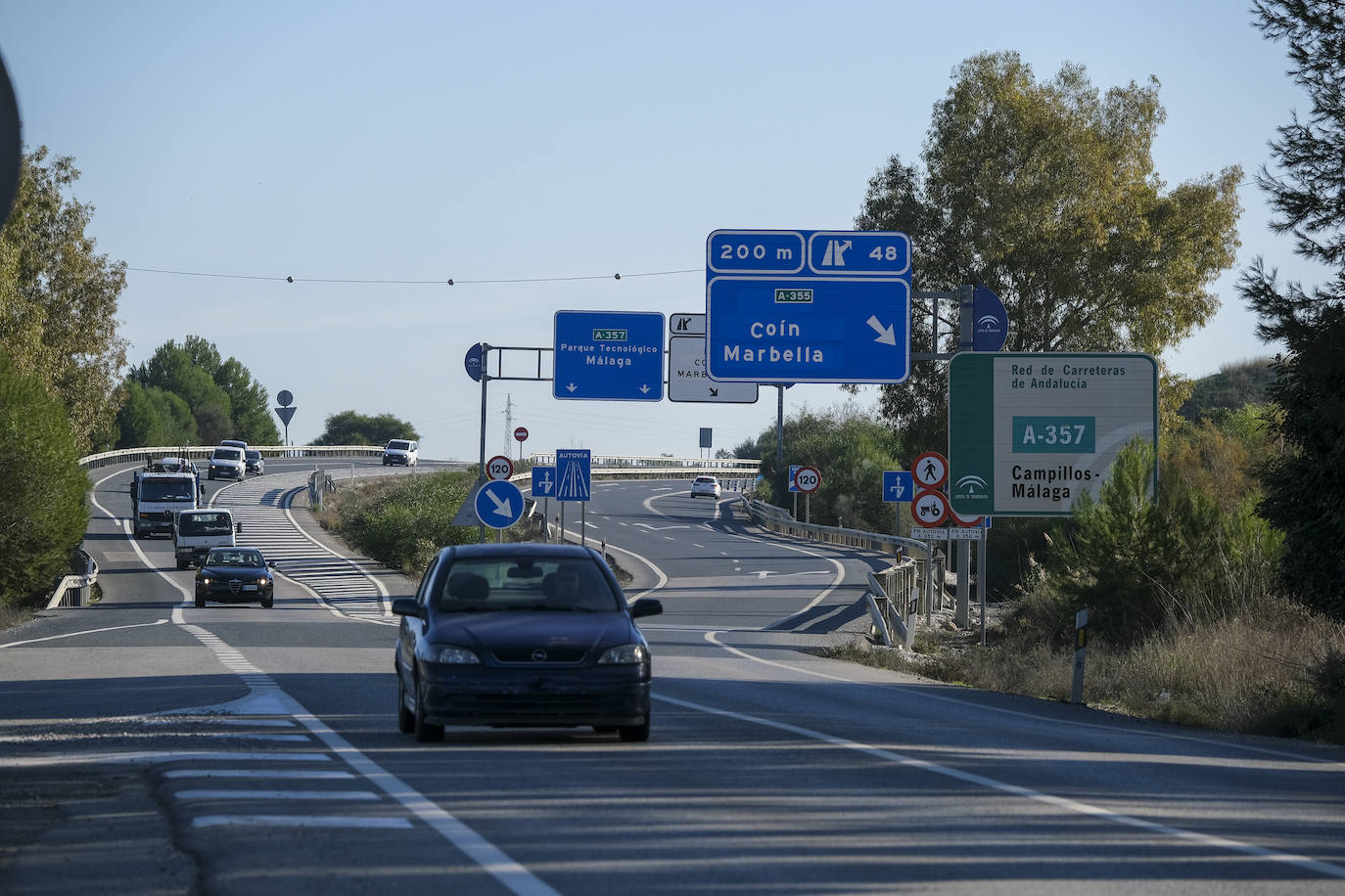 La A-357 es la carretera con la mayor siniestralidad de Málaga. 