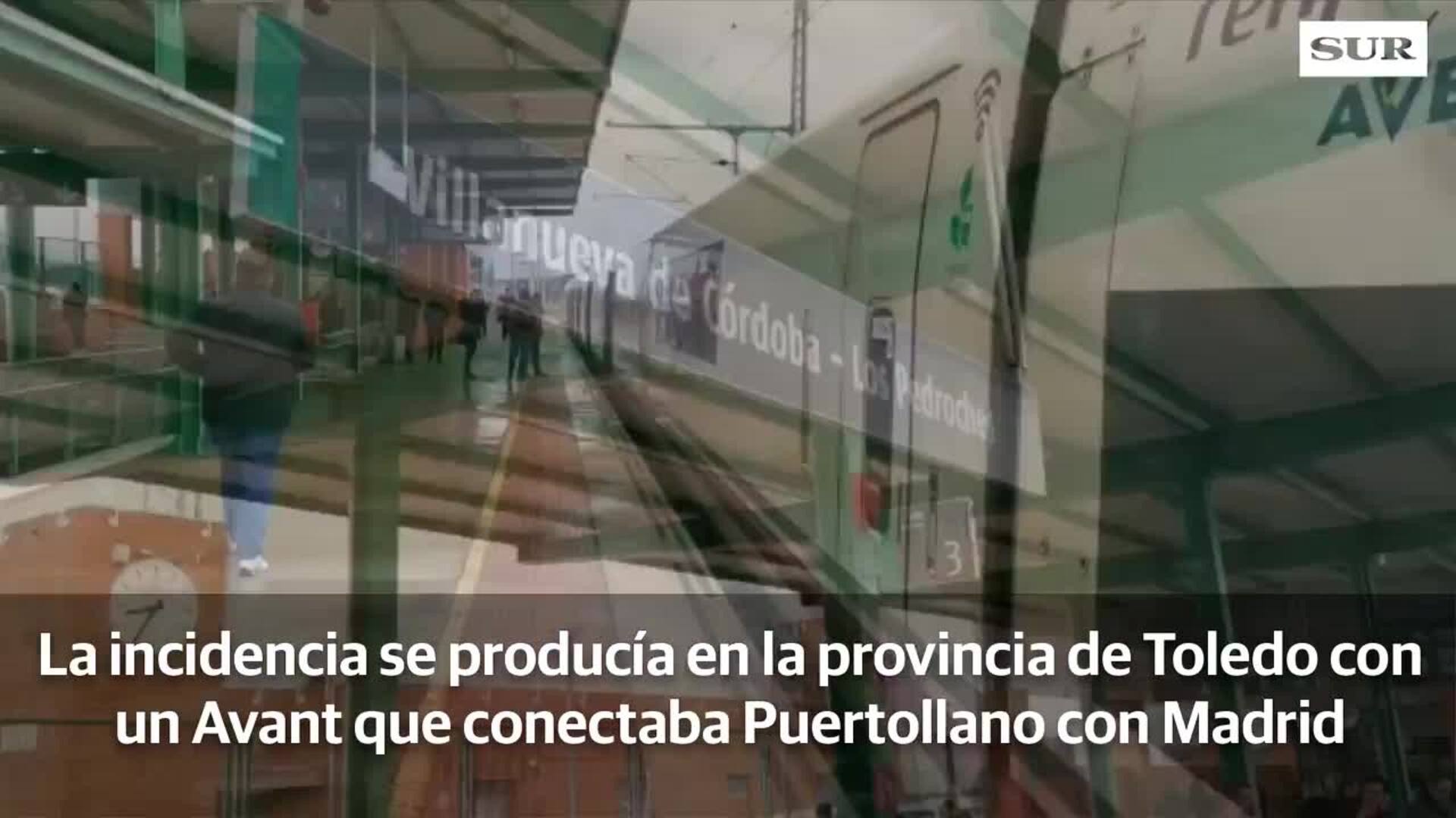 Cortado el tráfico de trenes AVE entre Málaga y Madrid