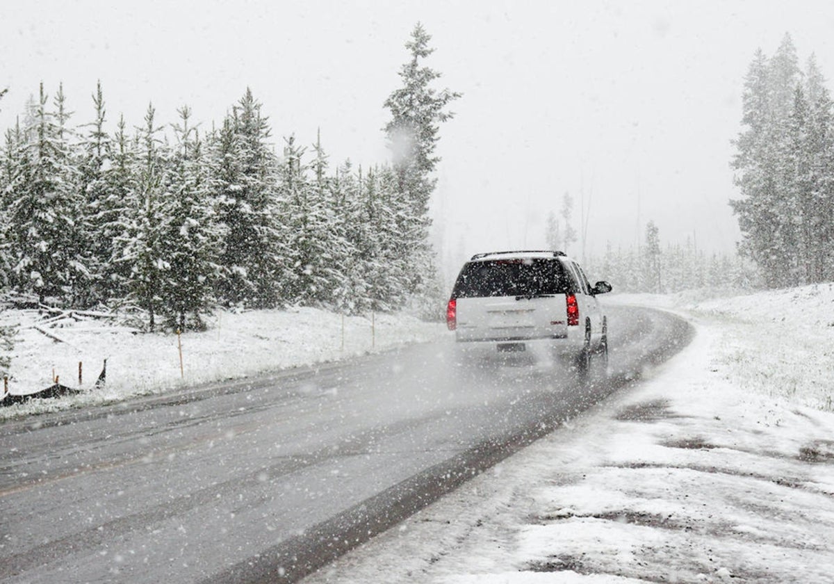 Nieve en carretera